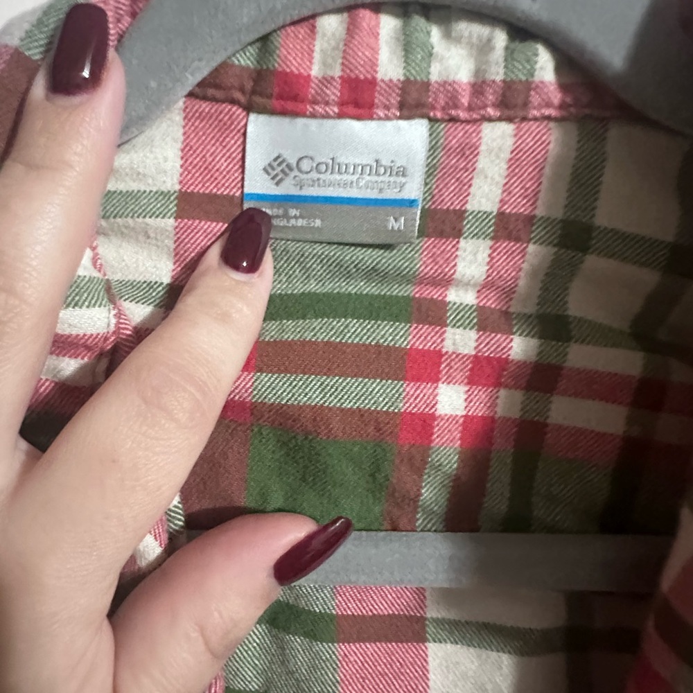 Columbia Plaid Long Sleeve Shirt for‎ Women Size M - Picture 3 of 4
